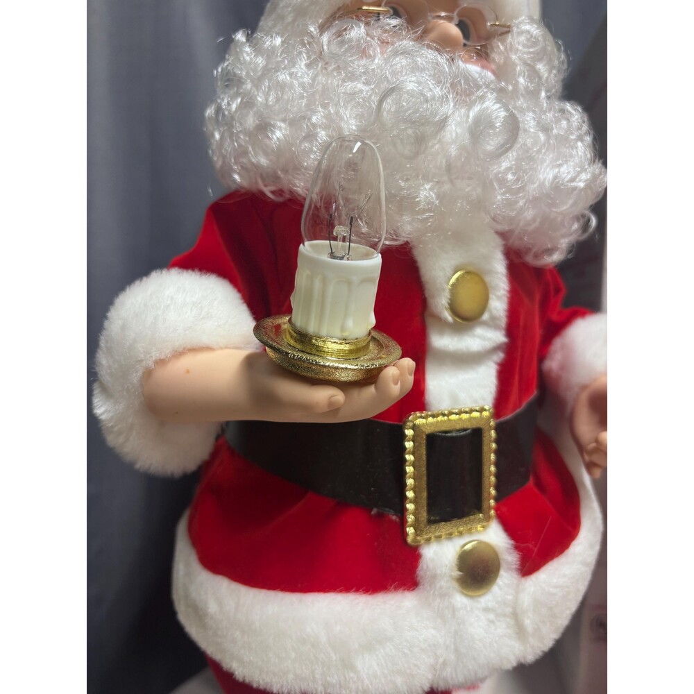 Vintage Telco Motionettes Santa and Mrs Claus Animated Lighted Figures Boxes - Picture 5 of 16